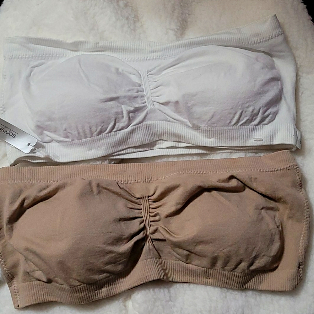 TWO STRAPLESS BRAS
